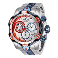 Reloj Para Hombre Invicta Marvel 27039 Acero, Azul Oscuro