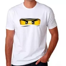 Camiseta Camisa Blusa Camiseta Ninja Go , Olhos , Desenho