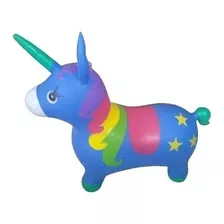 Pony Unicornio Saltarina De Goma Con Luces Y Sonido Colores