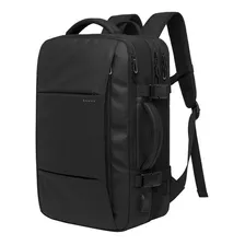 Mochila Executiva Para Viagem Expansível Entre 27-40 Litros Cor Preto