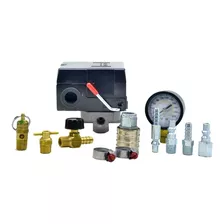 Kit Compressor Pressostato/manômetro E Acessórios 100/140lbs