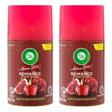 Kit Com 2 Refis Bom Ar Freshmatic Aroma Sense Romance 250ml