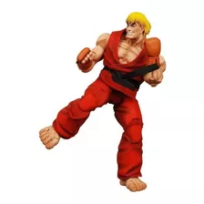 Ken Street Fighter Original Neca 18 Cm Lutador Kimono Red