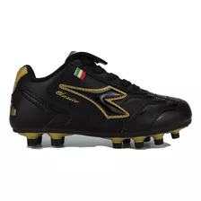 Botin Diadora Clasico Kids Campo (negro/oro)