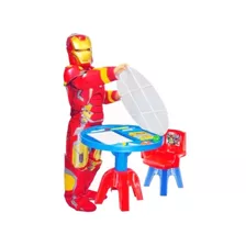 Kit Mesa E Cadeira Infantil Atividades Os Vingadores - Líder