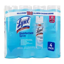 Lysol Desinfectante En Spray 19oz X 4 Elimina 99,9% Virus