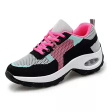 Tenis Casuales Transpirables Para Mujer, Negro