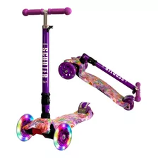 Patineta Scooter De Pie Scooter Italy Graffiti Graffiti Violeta Para Niños