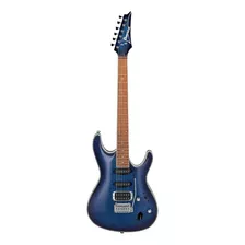 Guitarra Elétrica Ibanez Sa Standard Sa360nqm De Bordo/okoume Sapphire Blue Com Diapasão De Ácer Assado