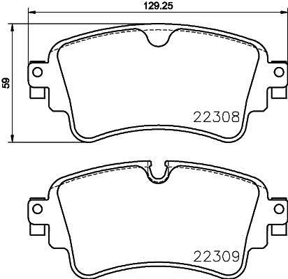 Balatas Traseras / Audi A4 S Line 2017 - 2018 Semimetlica Foto 2