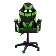 Cadeira Gamer Verde Comfort Pop Giratória Reclinável