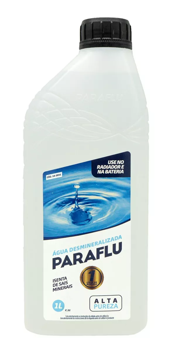 Água Desmineralizada Radiador Arrefecimento Bateria Paraflu