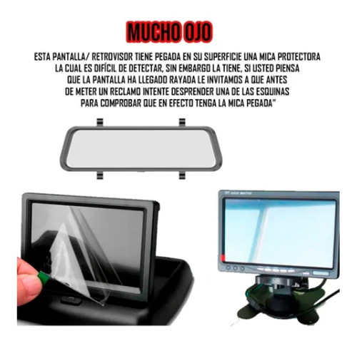 Espejo Retrovisor Dvr Pantalla 4.3, 2 Camaras, Logo Acura Foto 8