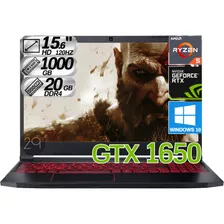 Portátil Gamer Acer Nitro5 Ryzen5 Ram 20gb 1000gb Gtx 1650