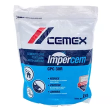 Cemento Gris Impercem Impermeabilizante Goteras 2kg Cemex