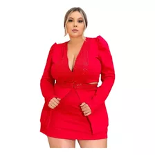 Roupas Femininas Plus Size Conjunto Formatura Elegante