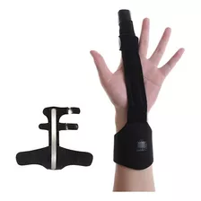 Corrector De Dedo Ajustable Férula Mano Negro