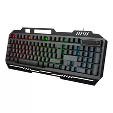 Teclado Gamer Rgb Constrictor Strigilatus Qwerty Metal