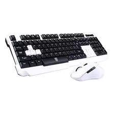 Mouse Soke-six, Con Teclado/negro Y Blanco/inalambricos