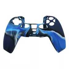 Funda Protector De Silicona Para Joystick Ps5 Camuflado Azul