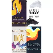 Kit 4 Livros Bom Dia Espirito Santo + Bem Vindo Espirito Santo + Anjos E Demônios + Mistérios Da Unção Benny Hinn