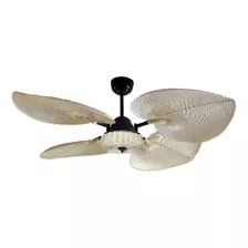 Ventilador Techo Palas Y Tapa Tejida De Rattan Verona Gatti