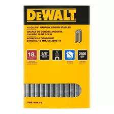 Caja 2500 Grapas Cabeza Angosta 5/8 X1/4 Dewalt Dns18063-2