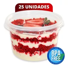 Pote Redondo 500ml Bolo De Pote Doces Salgado Lacre 25 Un