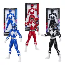 Kit Power Rangers Bonecos Clássicos Articulado 24cm Hasbro