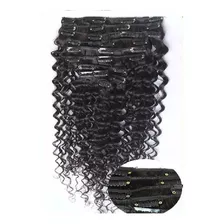 Aplique Cabelo Humano Cacheado Tic Tac 7 Peças 150gr 40cm