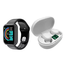 Kit Relogio Inteligente Smartwatch D20 + Fone S/fio 5.0 Nfe