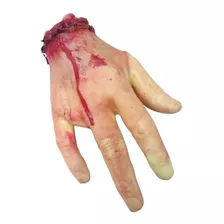 Mão Emborrachada Látex Sangue Halloween Terror