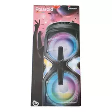 Parlante Polaroid Bluetooth 6.5 Dynamic Boost Luz Led Mic Fm Color Negro