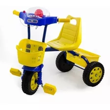 Triciclo Infantil Froggy Metalico A Pedal Pvc Musical Luces