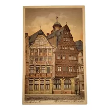 Postal Antigua Frankfurt Alemania Jacobs Kunstanstalt Nº 419