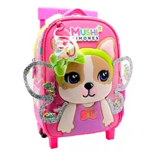 Mochila Simones Unicornio Con Carro Y Ruedas 30cm