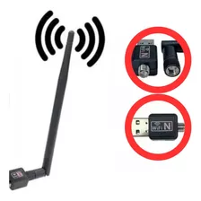 Adaptador Usb Wireless Antena Wifi Receptor Pc E Note Mbps 