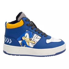 Tenis Bota Personaje Sonic 333519 Para Niño Talla 15 Al 21.5