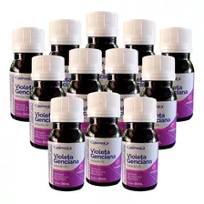 Kit 12 Violeta Genciana Solução 1% Com Glicerina 30ml Cada