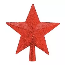 Enfeite De Natal Estrela Topo De Árvore Wincy 14cm 1und