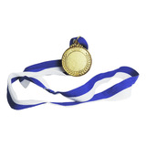Pack X5 Medallas Metal Oro Fútbol Basketball Premio Correa