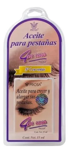Aceite Para Pestañas Prosa 4 En 1 Crecimiento Y Alargamiento