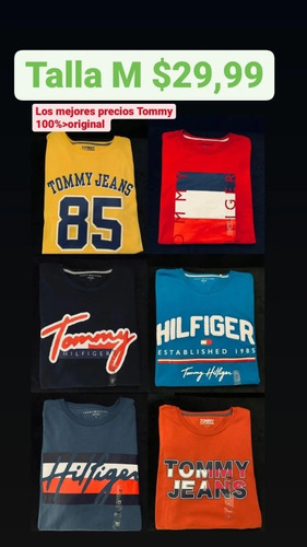 Camiseta Tommy Hilfiger Talla M Originales Nueva Eeuu