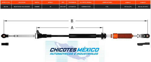 Chicote Chevrolet Hummer H-2 Transmisin Automtica Caja Foto 5