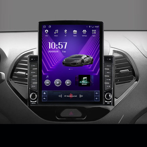 Estereo Ford Figo Pantalla Tesla Android Radio Wifi Gps Bt  Foto 5