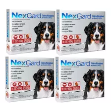 Combo 4 Nexgard 25,1 A 50 Kg Antipulga 12 Comp. Mastigável