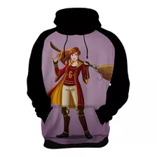 Blusa Moletom Gina Weasley Grifinória Quadribol 1