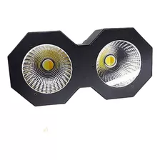 Mini Brut Led 2x100w Dmx Luz Cob Branco Quente E Frio Dimer