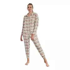 Pijama Invierno Mujer Camisa Pantalon 2650-23 Sweet Lady