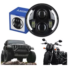 Kit 2 Farol Led 7 Polegadas 100w Harley Wrangler Jeep Kombi